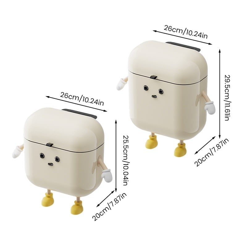 Cartoon Wall-Mounted Trash Bin