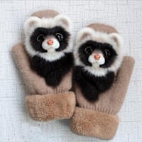 Moufles Mignonnes à Motif Animaux 3D