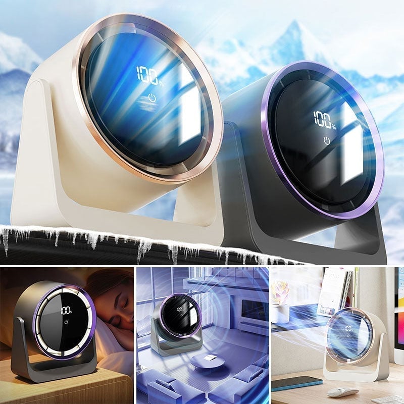 USB Mini Desk Lamp Fan