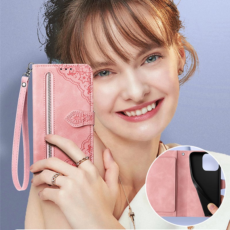 Embossed Phone Leather Case