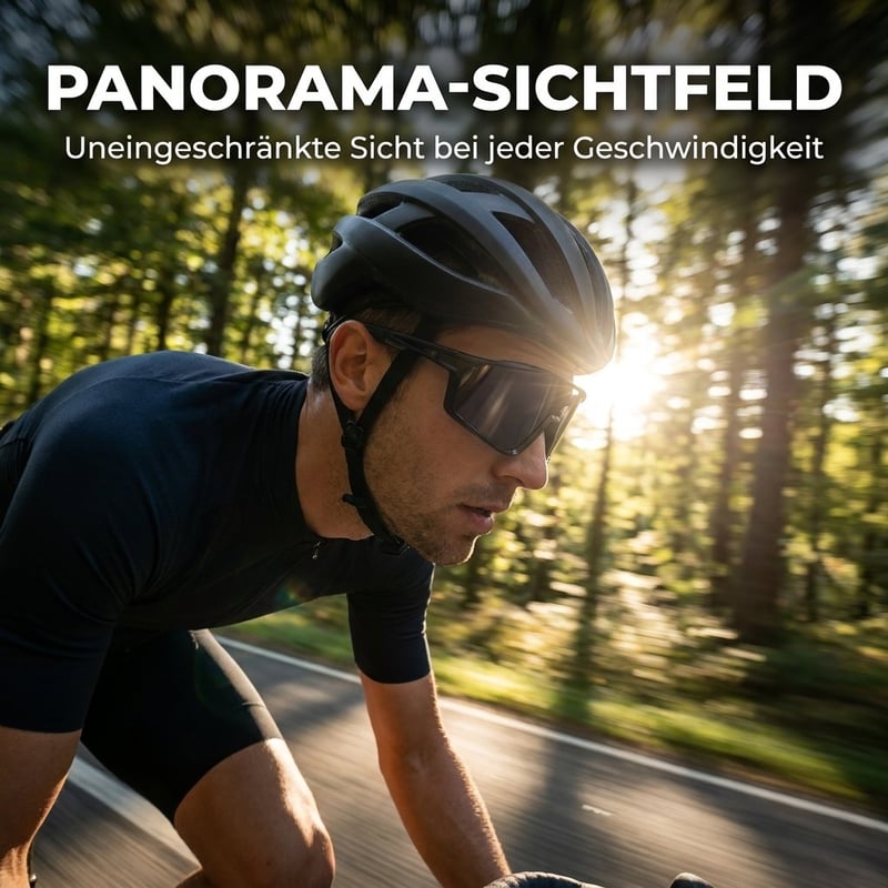 Leichte photochromatische Fahrradbrille