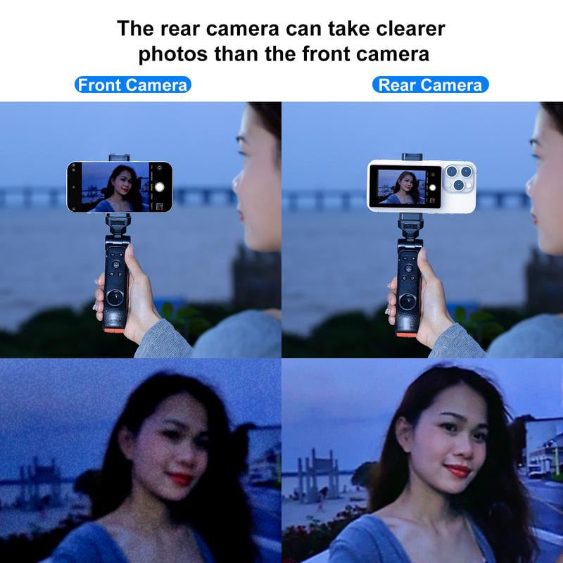 Magnetic selfie screen for smartphones
