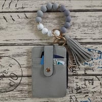 Upsell-Fashionable Silicone Keychain Wallet