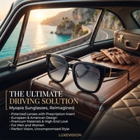 Polarized Square Sunglasses with Wrap-Around Design