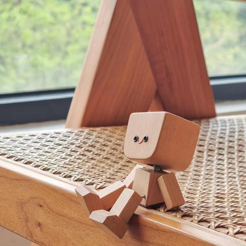 Shaking Wooden Man Figurine