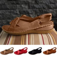 Neue Damen Geknotete Bequeme Flache Sandalen