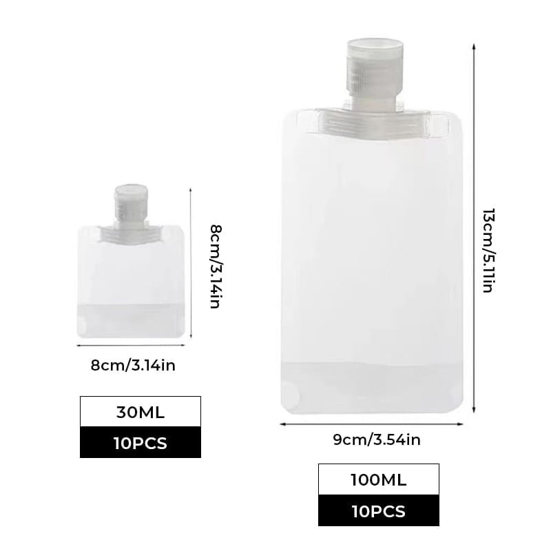 Portable Travel Fluid Dispensing Packing Bag