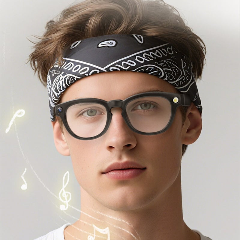 Q8 Smart Glasses with AI Translation, HD Recording, Calling & Music Playback