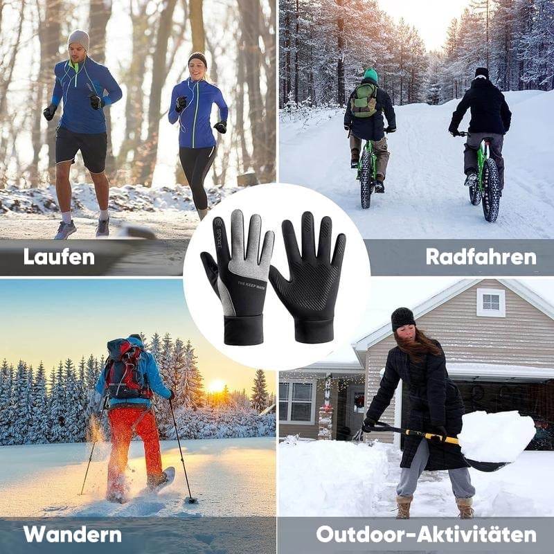 Thermo-Sport-Handschuhe Winddicht & Touchscreen-fähig