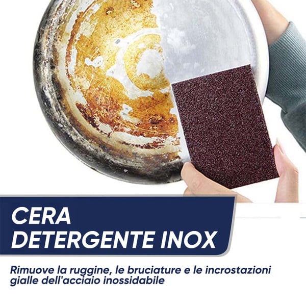Pasta magica per la pulizia dell'acciaio inossidabile