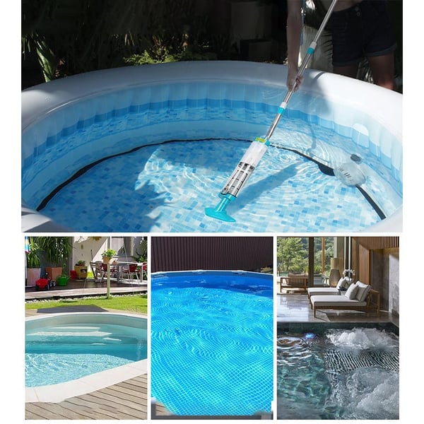 3-in-1 Kabelloser Wiederaufladbarer Poolsauger mit Hochleistungsmotor