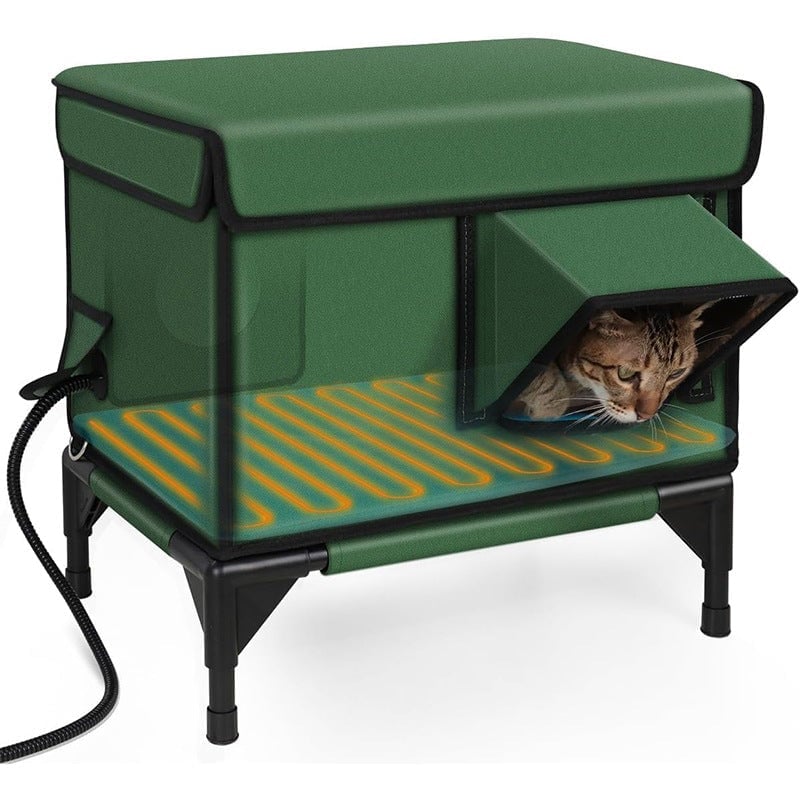 Sakerplus Premium Heated Cat House