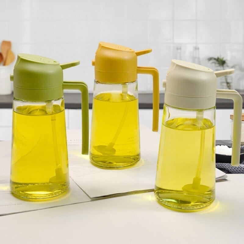 2-in-1 Glass Oil Sprayer and Dispenser🔥