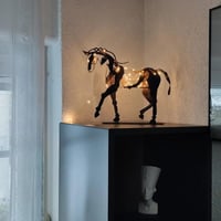 Vägghängande hem "Adonis" hästskulptur