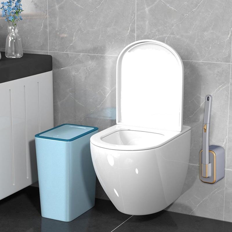 Wall-Mounted Toilet Brush Set