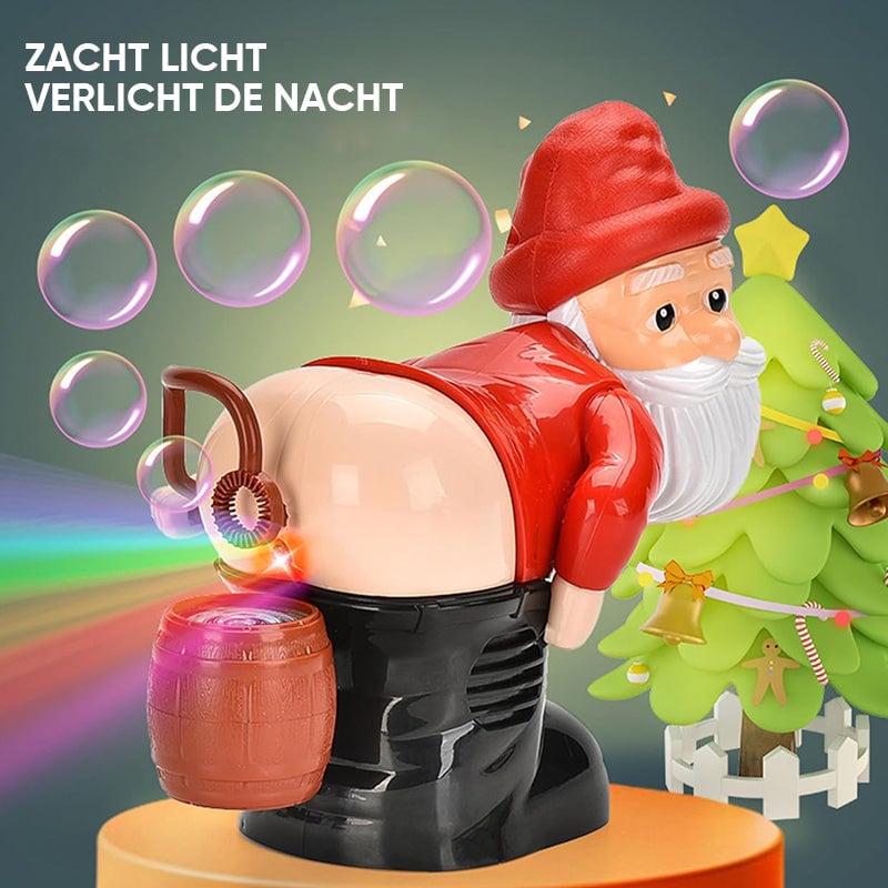 🎅🏽🫧Grappige Kerstman bellenblaasmachine