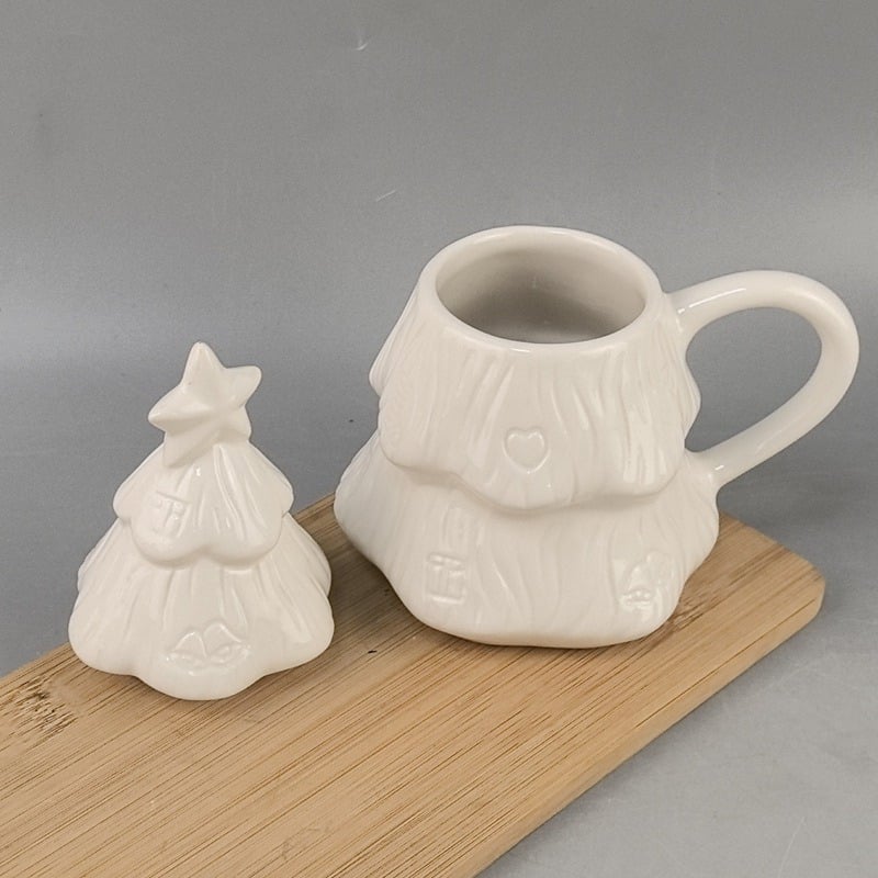 DIY Ceramic Christmas Tree Coloring Mug