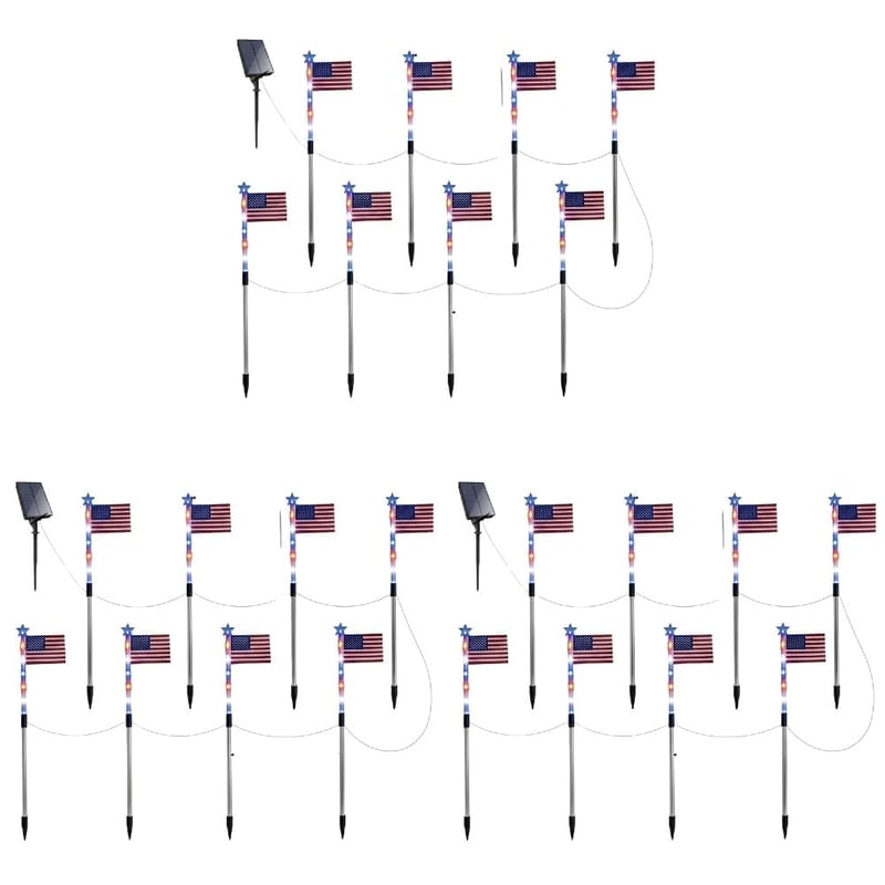 Outdoor Independence Day Decorative Light Post