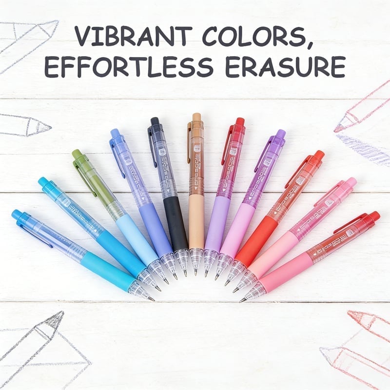 Colorful Quick-Dry Erasable Gel Pens