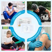 Compact Travel Safety Kit - Portable Wound Protection Injury Healing for Outdoor Use Easy