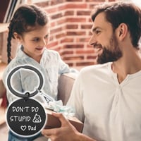 SANK® Don't Do Stupid Things Keychain(Black)