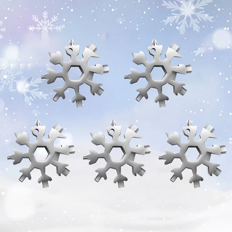 Sakerplus 18-in-1 Stainless Steel Snowflakes Multi-tool