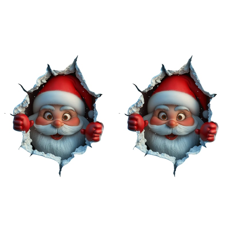 Creative Santa Claus Wall Sticker for Christmas Decorations