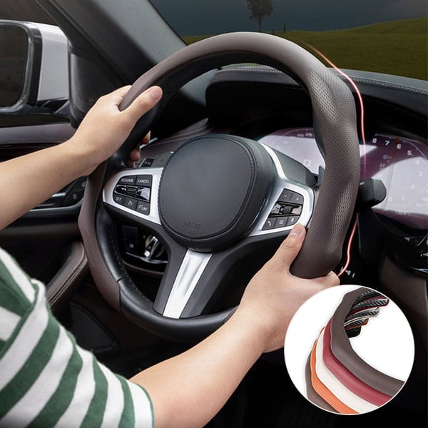Leather Steering Wheel Cover