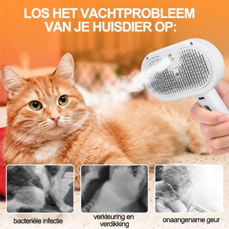 Sunnook 3-in-1 Spray Kattenborstel
