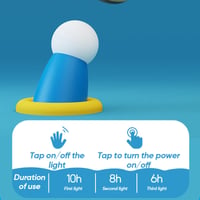 Extend round hand' small night light