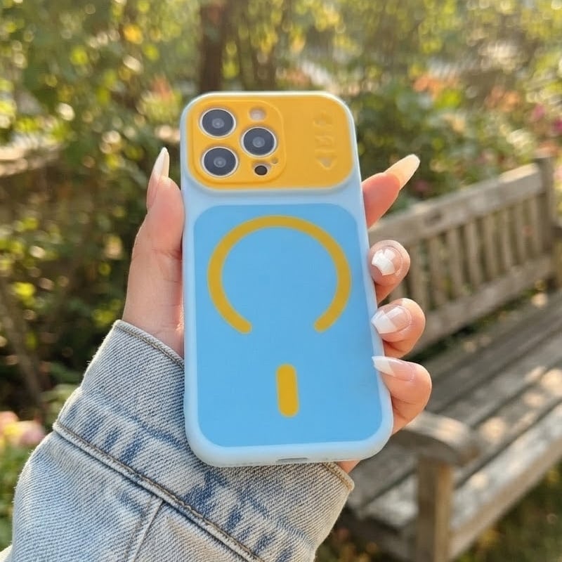 Magnetic Color Block Phone Case