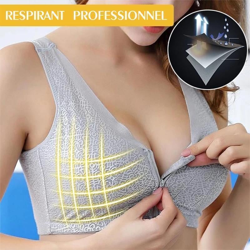 Soutien-Gorge Respirant avec Fermeture à glissière Devant