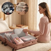 6-Piece Expandable Space-Saving Packing Cubes
