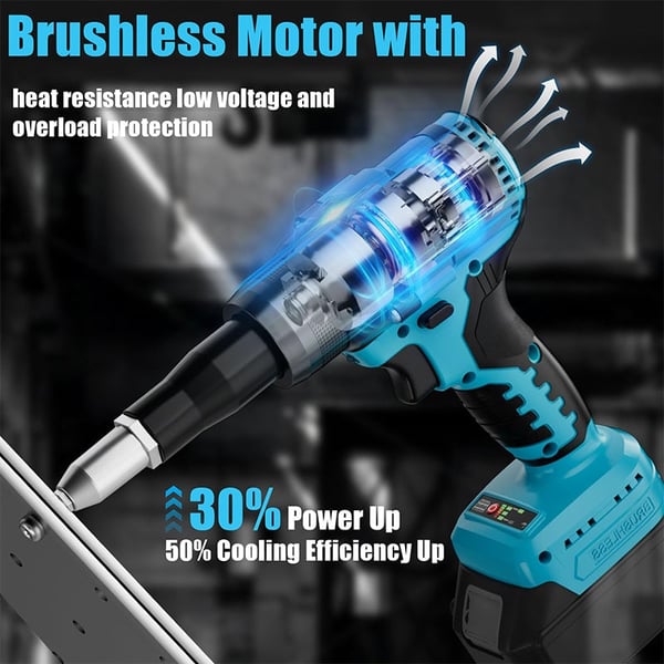 Sakerplus Brushless Rivet Gun Tool for Rivets