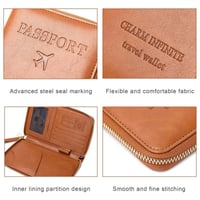 RFID Blocking Long Passport Wallet