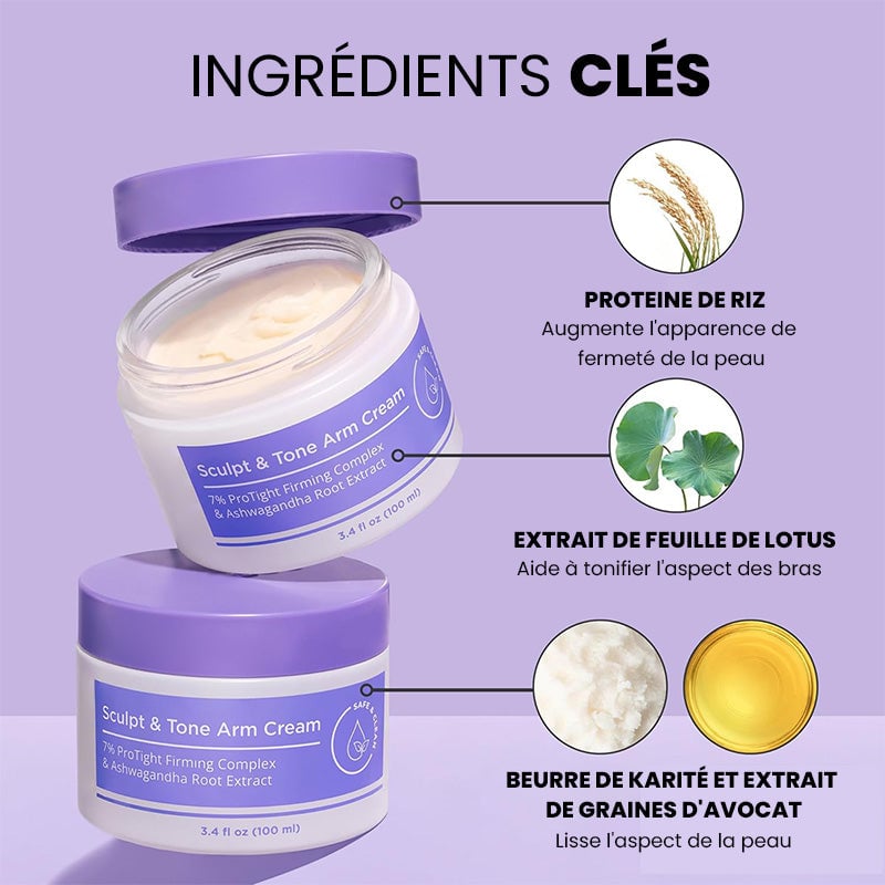 Crème pour les bras sculptée et tonique💪