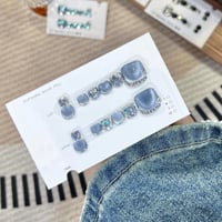14 Feuilles de papier pour ongles d'orteils à presser