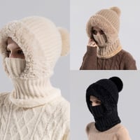 Women's Knitted 3-in-1 Cold-Proof Hat