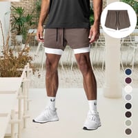 Löparshorts 2 i 1 för män