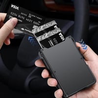 RFID-Tyverisikringskortholder i Metall for Menn