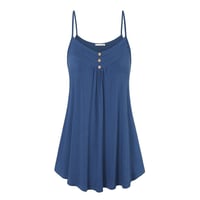 V-ringad enfärgad camisole