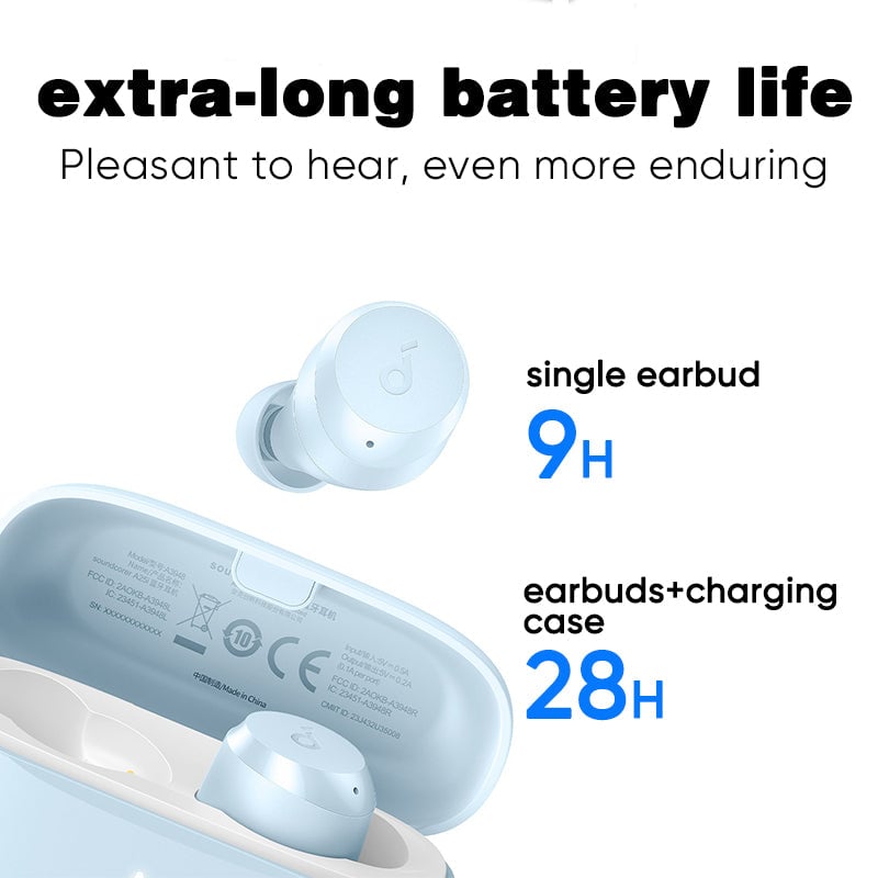 Long-lasting In-ear Wireless Bluetooth Headphones