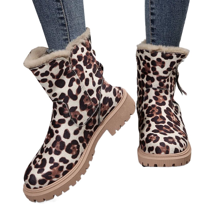 Modische Kurzschaft-Martinsstiefel mit seitlichem Reißverschluss