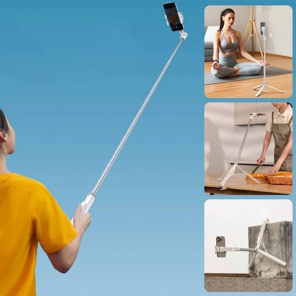 Multi-Functional 2-in-1 Magnetic & Clamp Selfie Stick Tripod