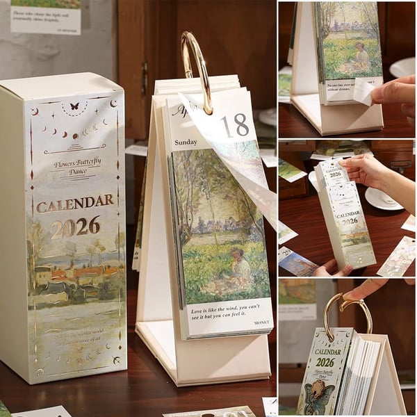 2026 Vintage Oil Painting Calendar