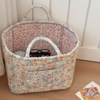 Floral Pattern Foldable Laundry Basket