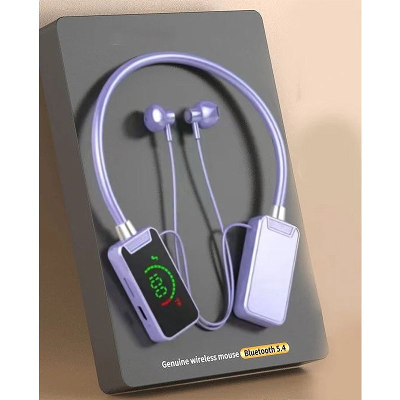Bluetooth headset med digital display og nakkebøjle