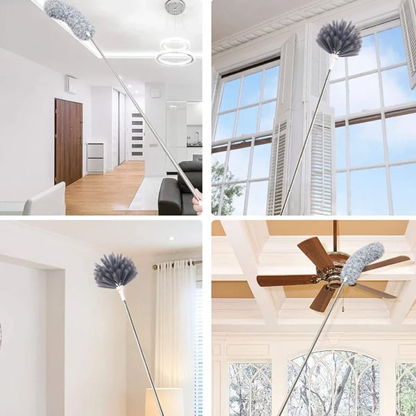 Retractable Washable Curved Microfiber Duster