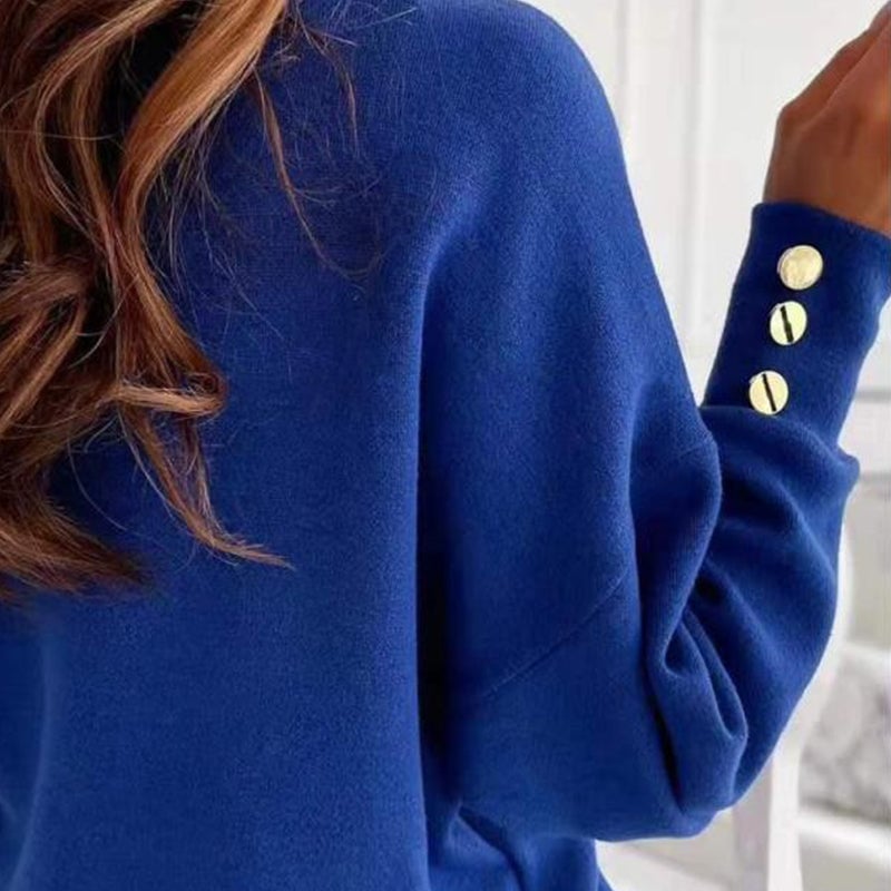 Jersey De Punto Con Cuello De Pico