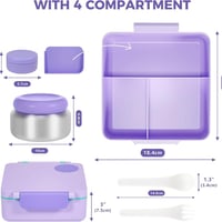 Kids Insulated Leakproof Bento Lunch Box